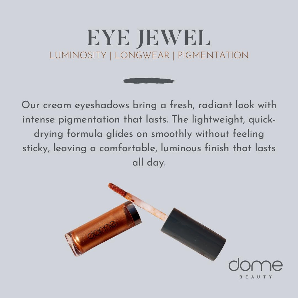 Eye Jewels 24-Hour Eye Shadow Vegan, Cruelty-Free Long-Lasting Cream Eyeshadow, Radiant Finish Eye Makeup for All Skin Tones, Easy-to-Blend, Smudge-Proof, Platinum .15 fl oz